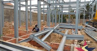 KẾT CẤU THÉP NHÀ 5 TẦNG, nhà kết cấu thép,Cơ khí Sao Việt, kết cấu thép công trình xây dựng, biện pháp thi công nhà kết cấu thép