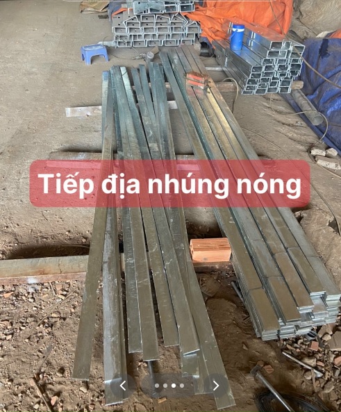 tiếp địa kẽm nhúng nóng, dự án điện gió, Tiếp địa kẽm, Cơ khí Sao Việt, Cơ khí sao Việt gia công tiếp địa kẽm, 