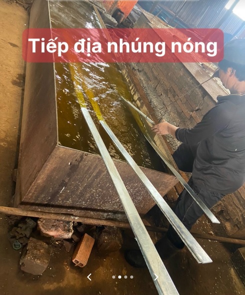 tiếp địa kẽm nhúng nóng, dự án điện gió, Tiếp địa kẽm, Cơ khí Sao Việt, Cơ khí sao Việt gia công tiếp địa kẽm, 