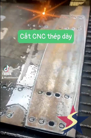 Cắt Thép Tấm Dày CNC, gia công thép tấm bằng CNC, công trình kết cấu thép