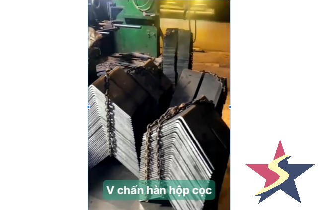Gia Công Cắt Chấn Thép Tấm, V họp cọc bê tông, Cơ khí Sao Việt, Thép tấm chấn V, hệ thống thép, thép vì kèo nhà xưởng