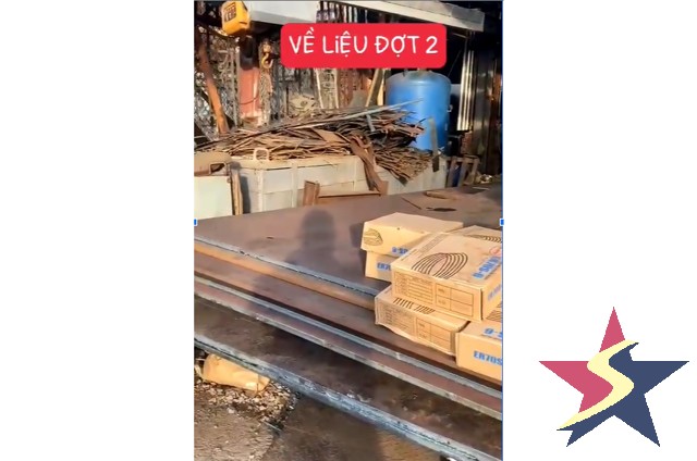 giao hàng thép tấm, gia công thép tấm, cơ khí Sao Việt, thép tấm xây dựng nhà xưởng, thép tấm