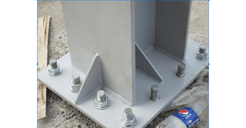 bản mã liên kết, xây dựng nhà xưởng, thi công nhà xưởng, kết cấu thép, bản mã thép, hệ móng bê tông, Cơ khí Sao Việt, gia công bản mã liên kết