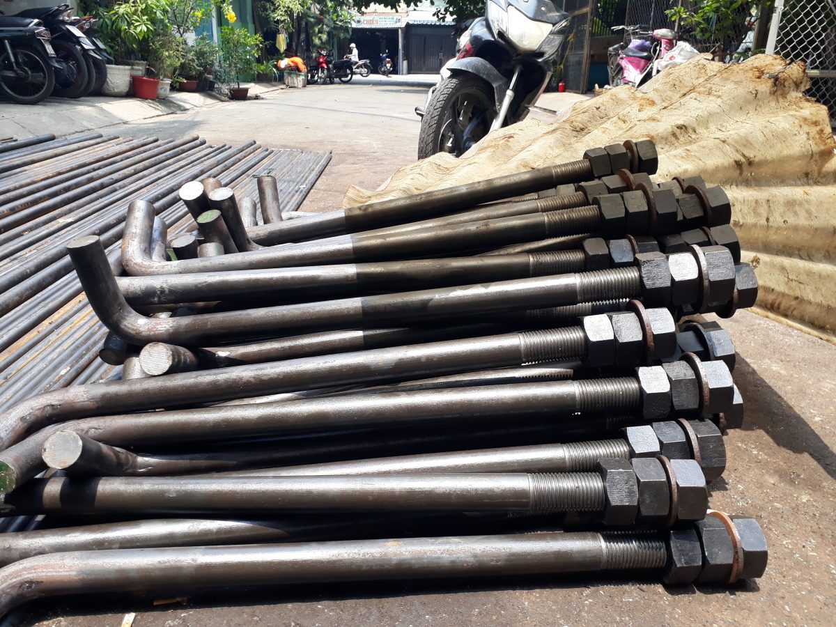 Bu lông neo móng, gia công bulong neo móng TP.HCM, bản mã bulong neo nhà xưởng, bulong neo móng thép tiền chế, bu lông J, bu lông L, bu lông chữ U, bu lông móng, xây dựng nhà xưởng, nhà tiền chế, mạ kẽm điện phân, mạ kẽm nhúng nóng, Công ty Cơ Khí Sao Việt
