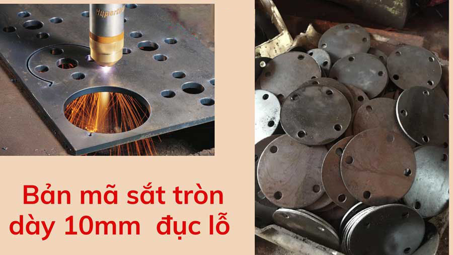 bản mã lòng cọc tròn, gia công bản mã cọc bê tông, bản mã trụ bê tông ly tâm, bản mã cọc, xưởng gia công bản mã tròn, Gia Công Bản Mã Lòng Cọc Tròn